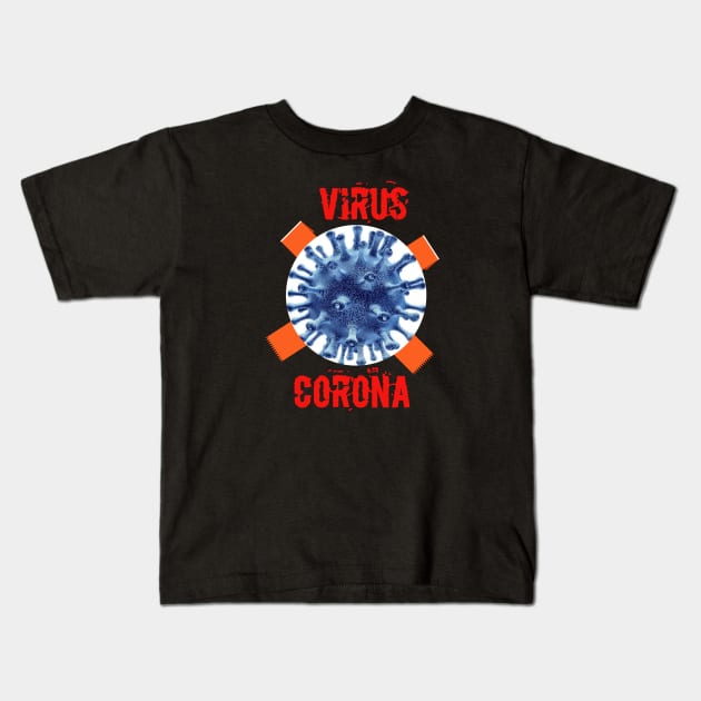 Virus corona Kids T-Shirt by Sakha store